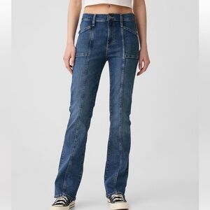 Gap mid rise seamed baby boot jeans